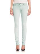 Brockenbow Alveole Map Rosace Embroidered Skinny Jeans