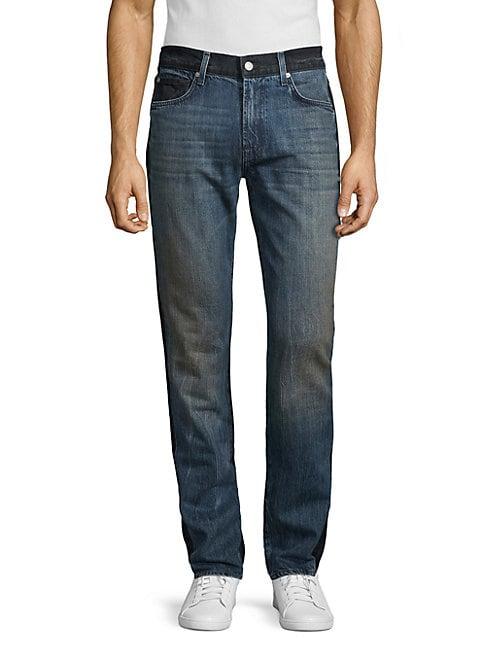 7 For All Mankind Colorblock Skinny Jeans