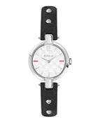 Furla Linda Stainless Steel Leather-strap Watch