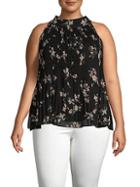 1.state Floral-print Sleeveless Top