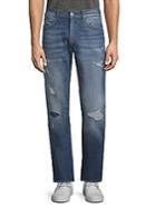 Hudson Distressed Straight Jeans