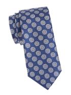 Canali Medallion Circle Silk Tie