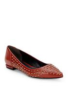 Kenneth Cole Roland Studded Leather Point Toe Flats