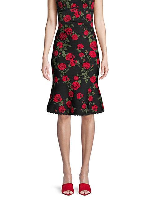 Bcbgmaxazria Floral A-line Skirt