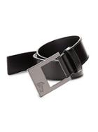 Versace Square Buckle Leather Belt