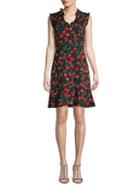 Karl Lagerfeld Paris Floral-print A-line Dress