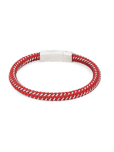 Tateossian Stainless Steel & Rubber Bracelet