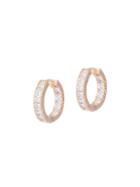 Eye Candy La Luxe Goldtone & Crystal Huggie Earrings