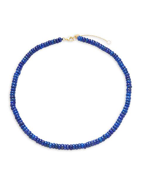 La Soula Goldplated Sterling Silver & Lapis Lazuli Necklace