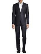 Versace Collection Modern-fit Solid Wool Suit