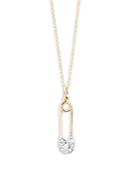 Kc Designs Diamond & 14k Yellow Gold Safety Pin Necklace