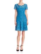 Diane Von Furstenberg Fifi Short Sleeve Lace Dress