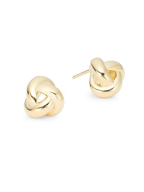 Saks Fifth Avenue 14k Yellow Gold Loveknot Stud Earrings