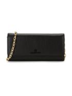 Valentino By Mario Valentino Juniper Dollaro Pebbled-leather Wallet-on-chain