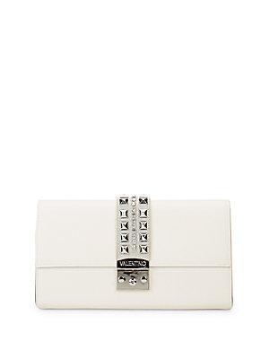 Valentino By Mario Valentino Cocotte Leather Clutch Bag