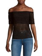 Kendall + Kylie Cutout Off-the-shoulder Top