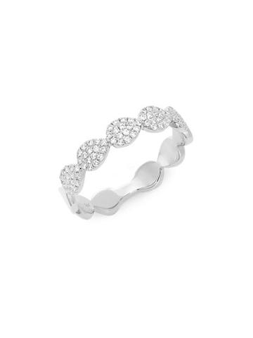 Diana M Jewels 14k White Gold & 0.25 Tcw Diamond Band Ring