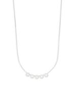 Saks Fifth Avenue 14k White Gold & Diamond Round-cut Row Pendant Necklace