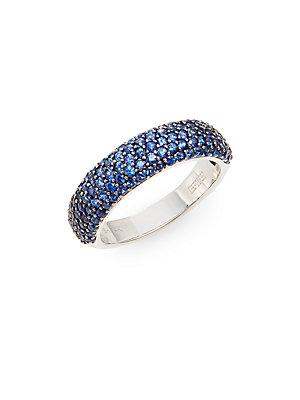 Effy Sapphire & 14k White Gold Ring