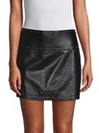 Valentino Studded Leather Mini Skirt