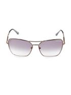 Tom Ford 61mm Square Browline Sunglasses