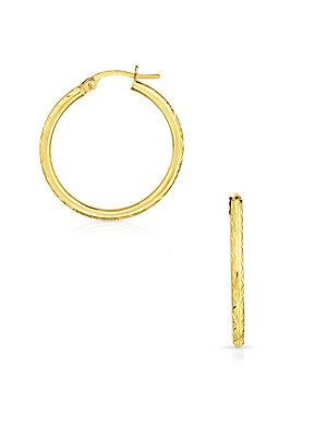 Sphera Milano Small 14k Yellow Gold Hoop Earrings