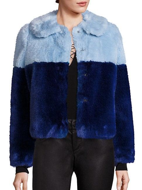 Alice + Olivia Damaris Faux Fur Jacket