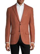 Luciano Barbera Standard-fit Textured Wool Blazer