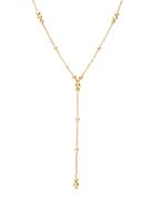Saks Fifth Avenue 14k Yellow Gold Beaded Lariat Necklace