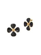 Gabi Rielle 22k Goldplated Flower Stud Earrings