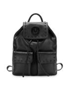 Valentino By Mario Valentino Simeon Studded Leather Backpack