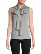 Theory The Scarf Tie Neck Top