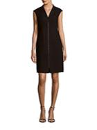Lafayette 148 New York Christy Solid Zip-front Dress