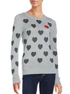 Saks Fifth Avenue Red Heart Intarsia Sweater