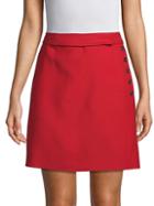 Valentino Side-button A-line Mini Skirt