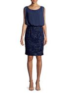 Calvin Klein Embroidered Sleeveless Dress
