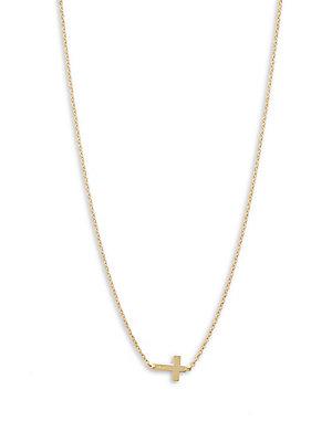 Saks Fifth Avenue Yellow Gold Cross Chain Necklace