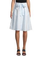 Saks Fifth Avenue Button Front Midi Skirt