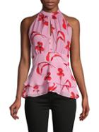 Parker Floral-print Silk-blend Top