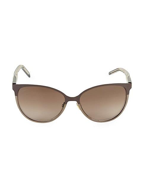 Gucci 58mm Wide Cateye Sunglasses