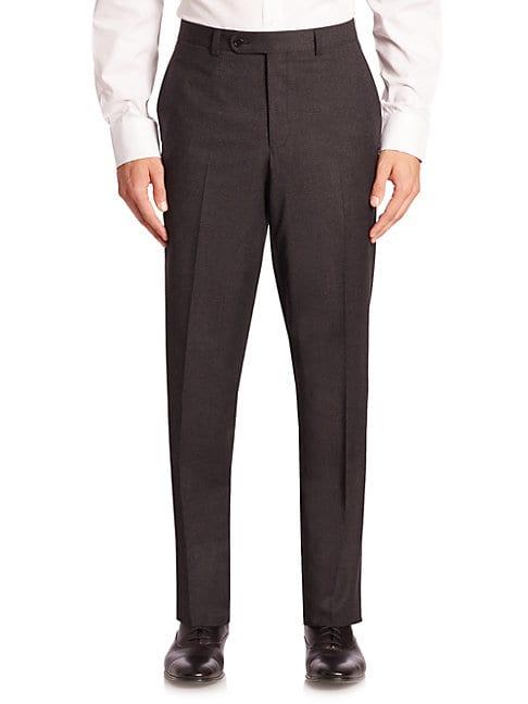Jack Victor Collection Checked Wool Trousers