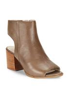 Kenneth Cole Charlo Leather Open-toe Booties