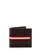 Bally Tollen Striped Leather Wallet