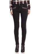 Paige Amberly Boleyn Ultra-skinny Embroidered Jeans