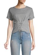 Joie Lizeth Front Lace-up Tee