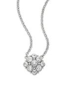 Judith Ripka La Petite White Sapphire & Sterling Silver Snowflake Necklace