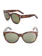 Saint Laurent 54mm Tortoiseshell Sunglasses