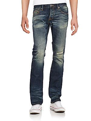 Cult Of Individuality Greaser Slim-straight Jeans
