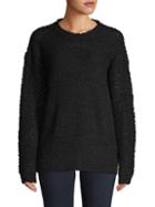 Lucca Popcorn-stitch Pullover Sweater