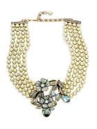 Heidi Daus Bouquet Of Flowers Faux-pearl Crystal Pendant Necklace